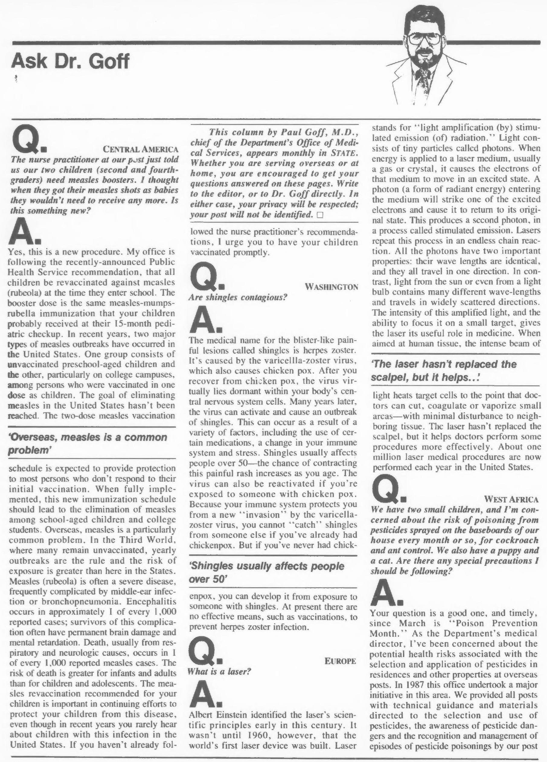 Advice column